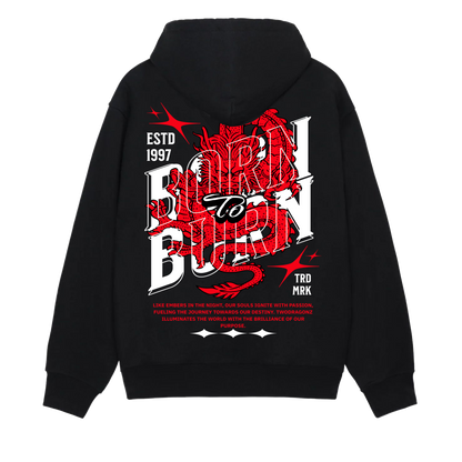 Born to Burn Dragon Oversized Hoodie