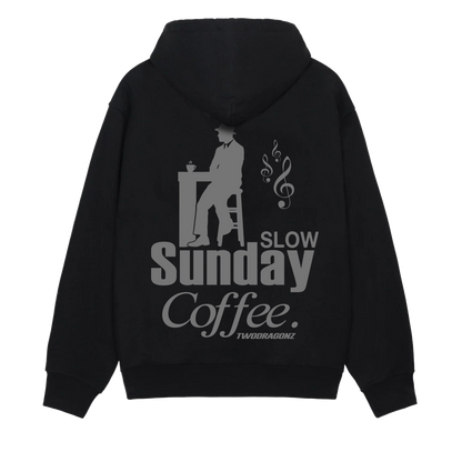 Slow Sunday Coffee Heavy Oversized Hoodie