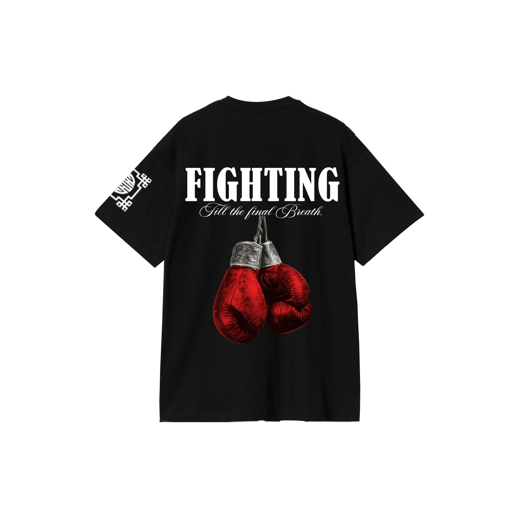 Fighting till the final Premium Black Oversized T-Shirt