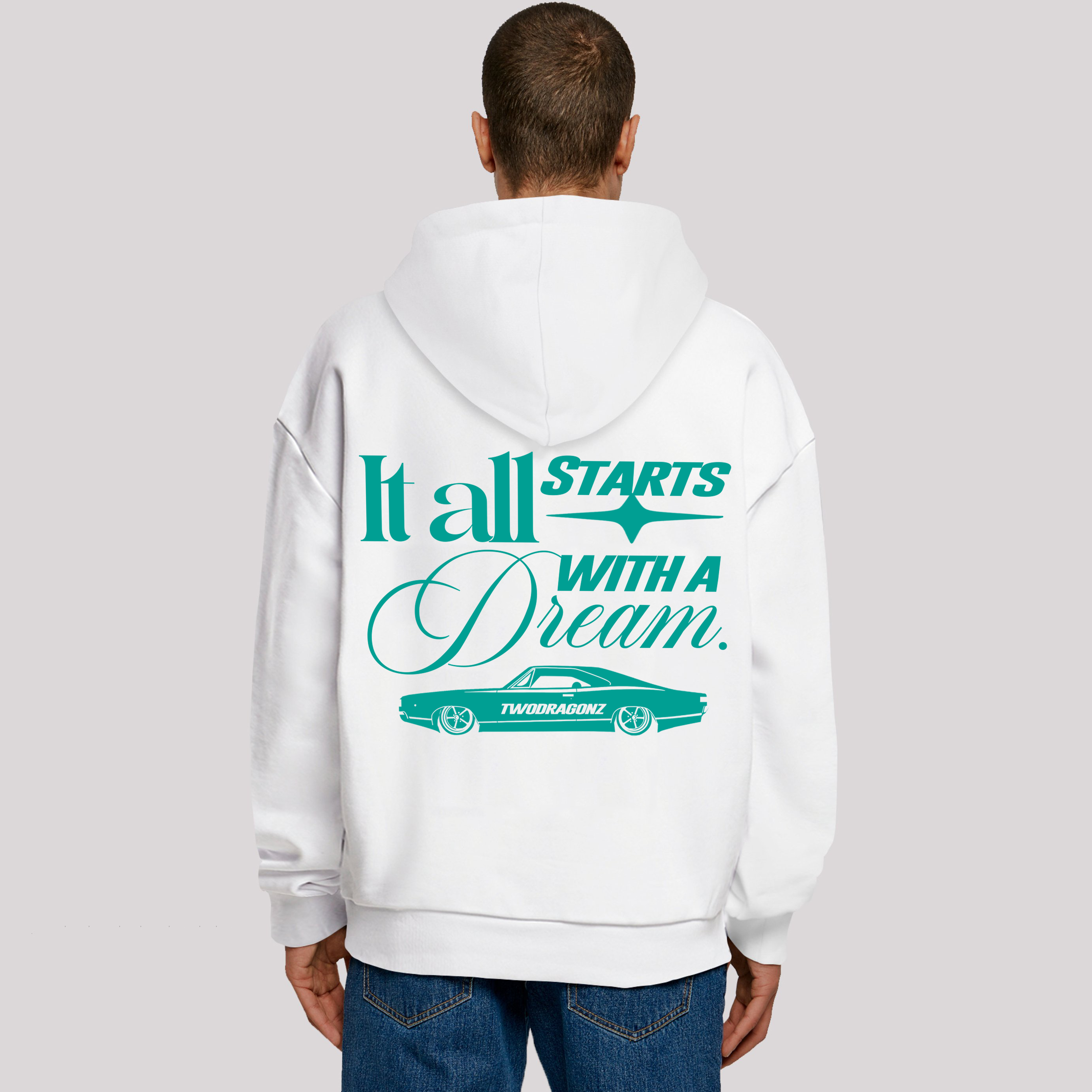 IT ALL STARTS WITH A DREAM Heavy Oversized Hoodie