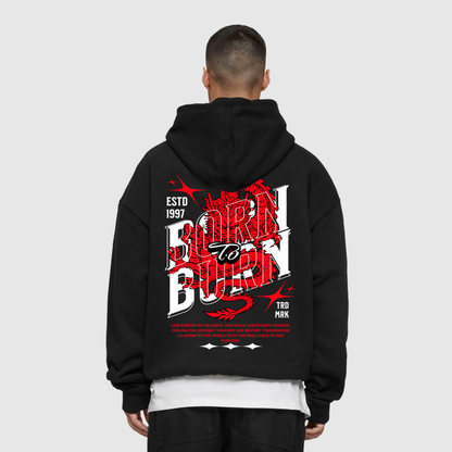 Born to Burn Dragon Oversized Hoodie