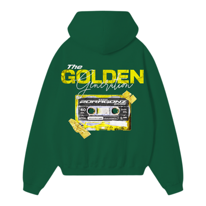 The Golden Generation Oversized Green Hoodie