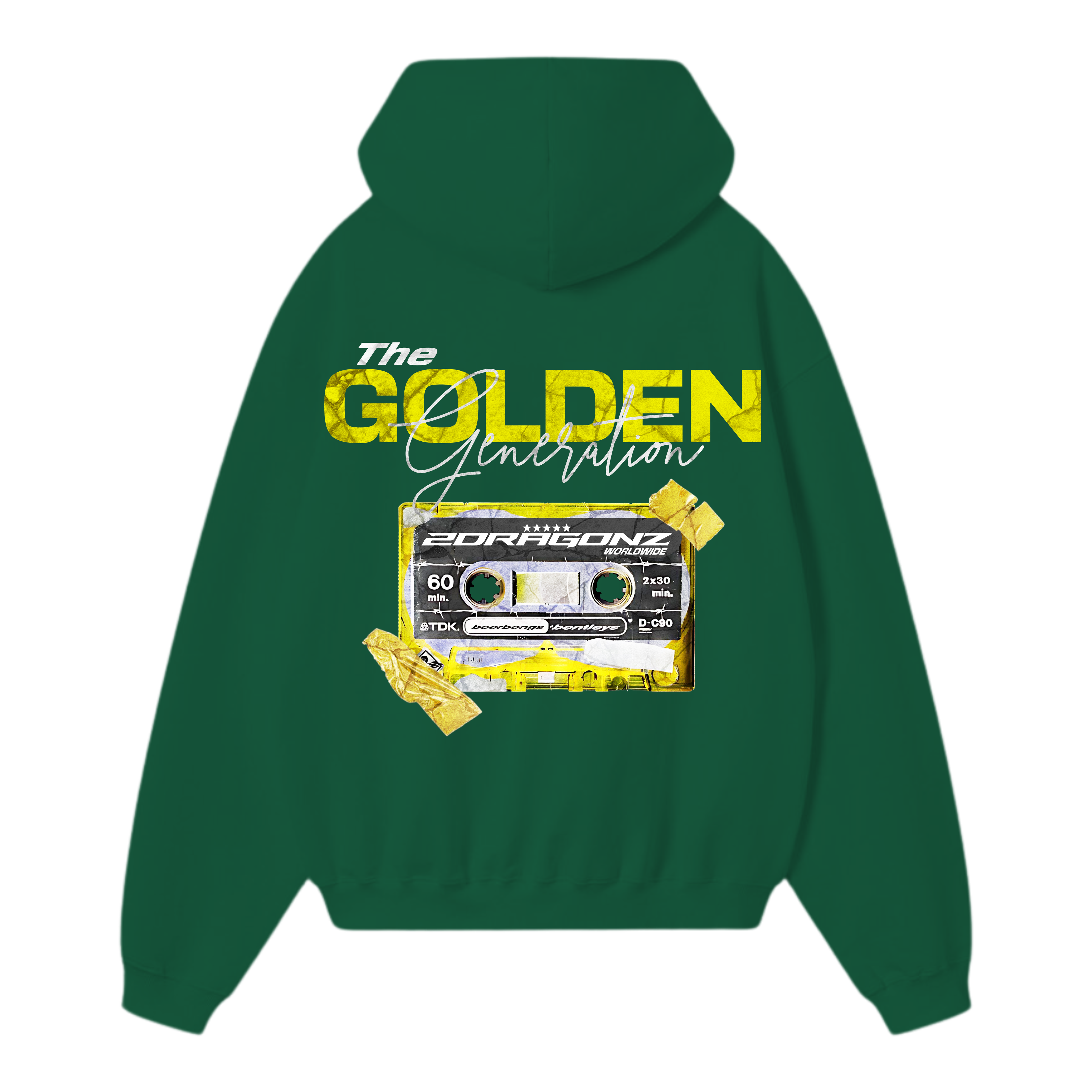 The Golden Generation Oversized Green Hoodie