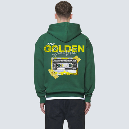 The Golden Generation Oversized Green Hoodie