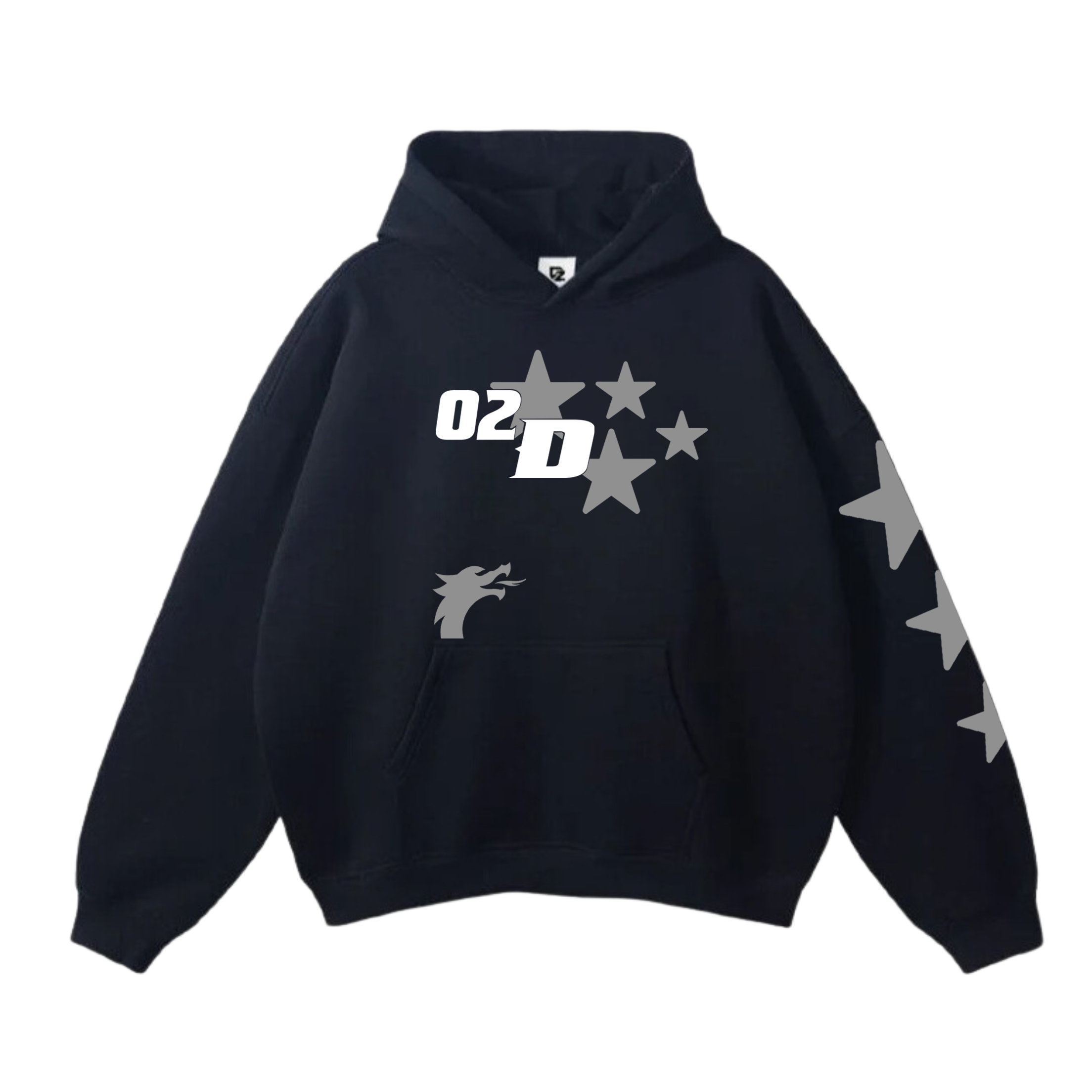 2 DRAGONZ Stars Oversized Hoodies