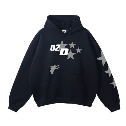 2 DRAGONZ Stars Oversized Hoodies