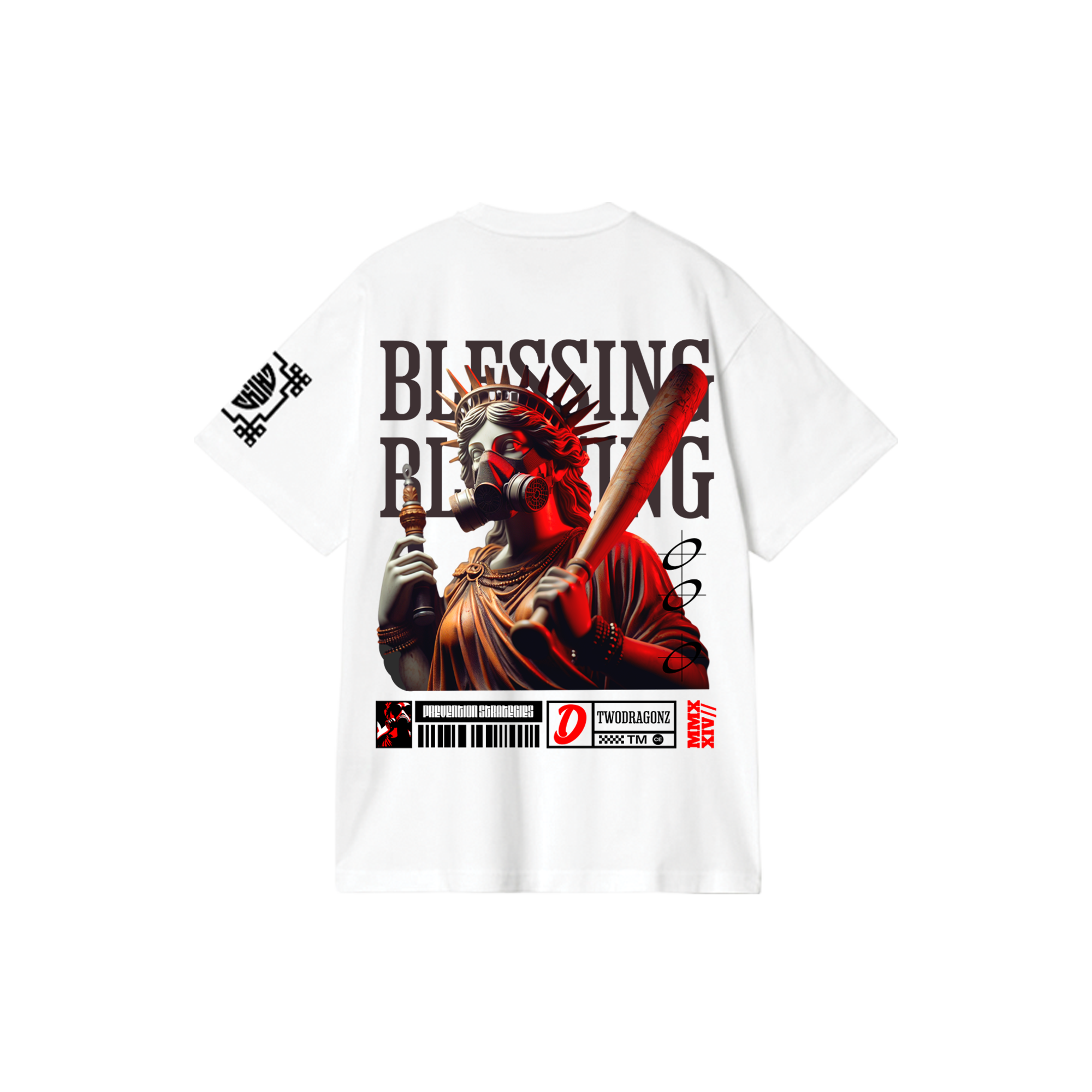 BLESSING : Premium White Oversized T-Shirt