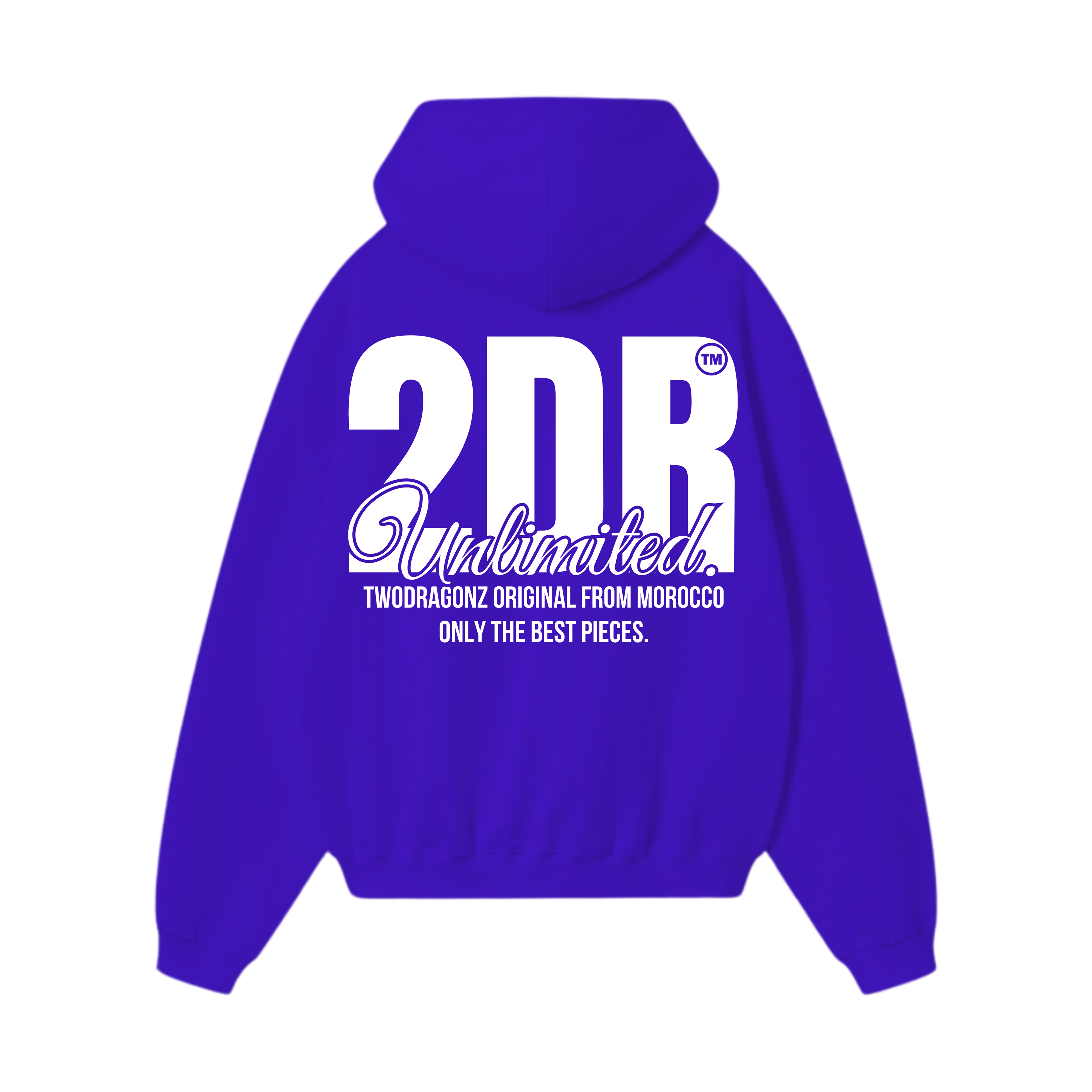 2DR Heavy Blue Oversized Hoodie