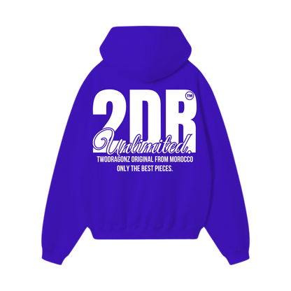 2DR Heavy Blue Oversized Hoodie