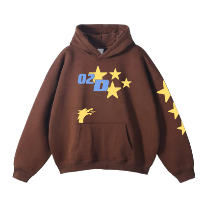 2 DRAGONZ Stars Oversized Hoodies