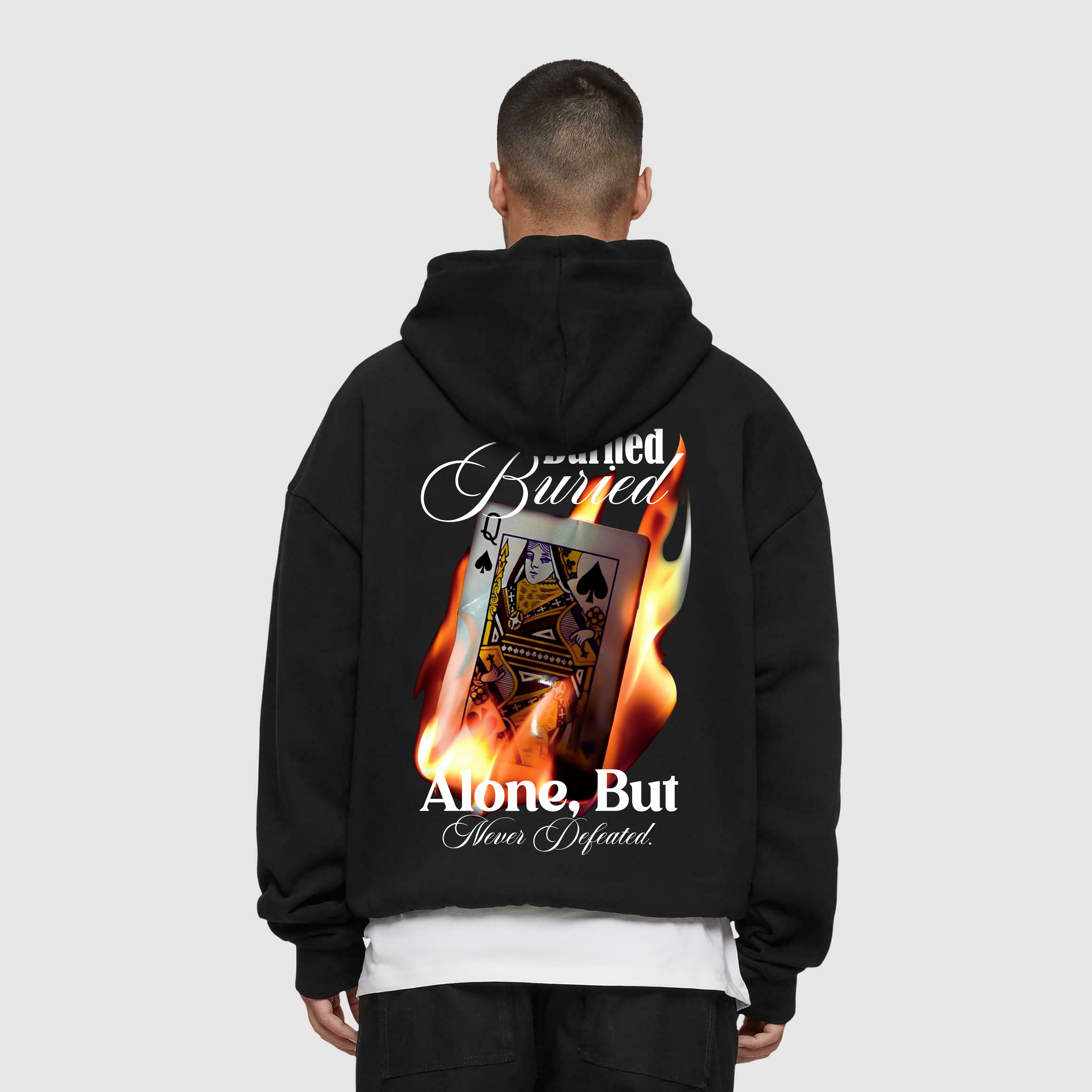 Buried Burned Heavy Oversized Hoodie