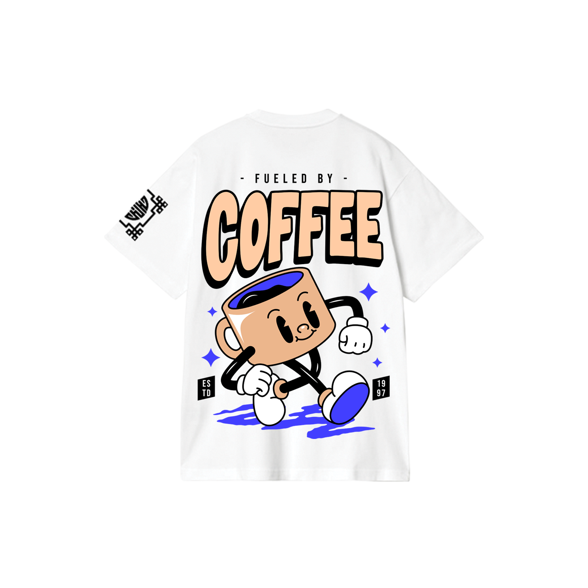 COFFEE : Premium White Oversized T-Shirt