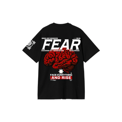 FEAR : Premium Black Oversized T-Shirt