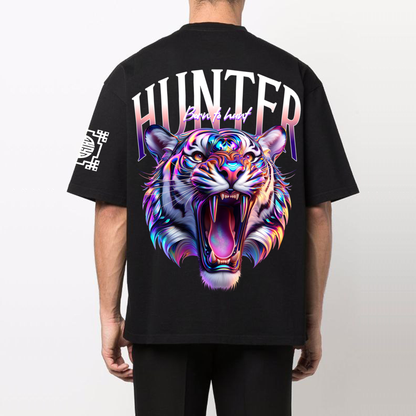 Hunter : Premium Black Oversized T-Shirt