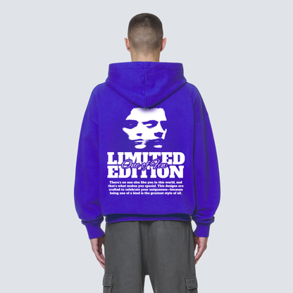 Limited Edition Blue Heavy Oversized Hoodie