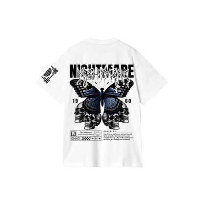 NIGHTMAR : Premium White Oversized T-Shirt