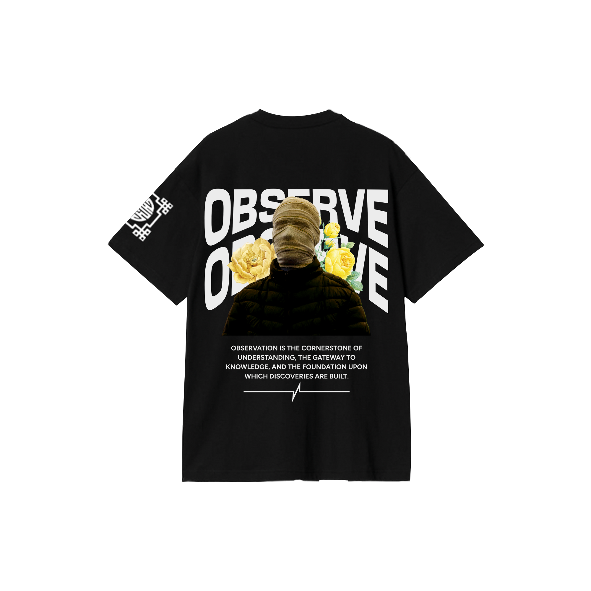 OBSERVE : Premium black Oversized T-Shirt