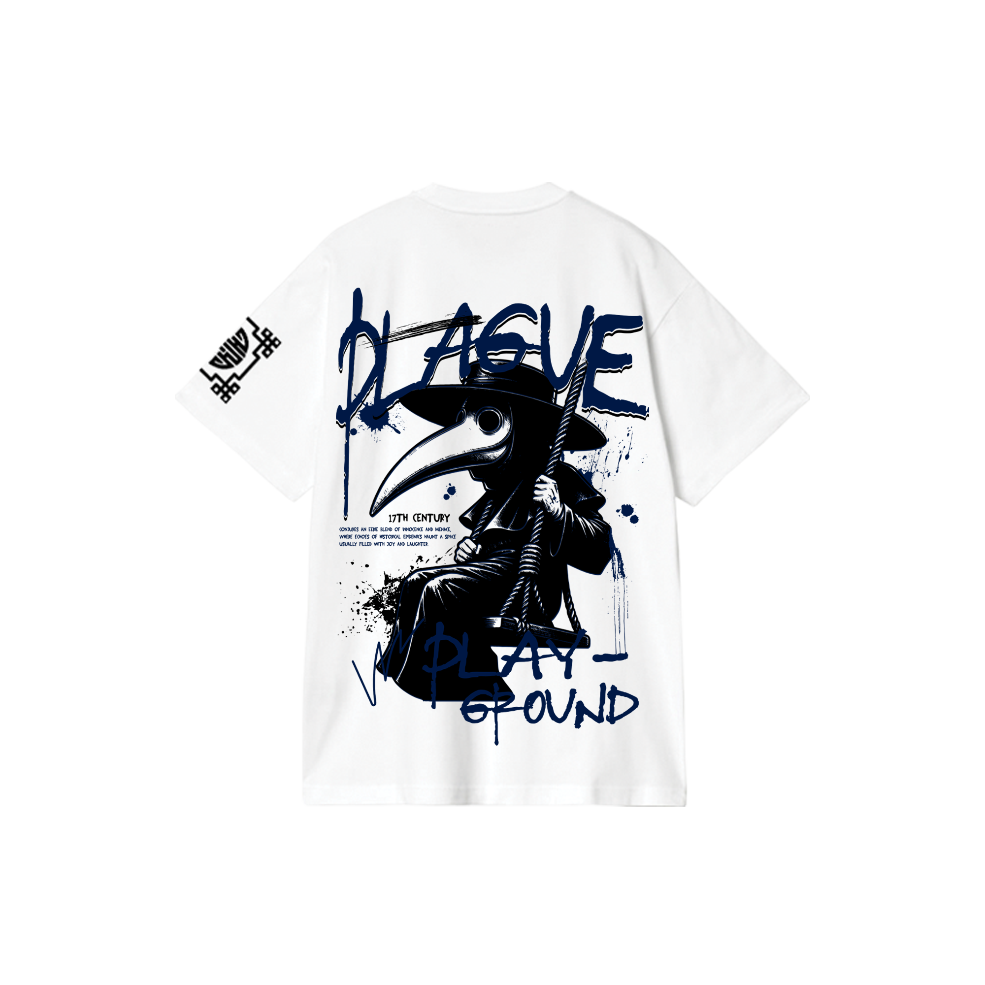 PLAGUE : Premium White Oversized T-Shirt