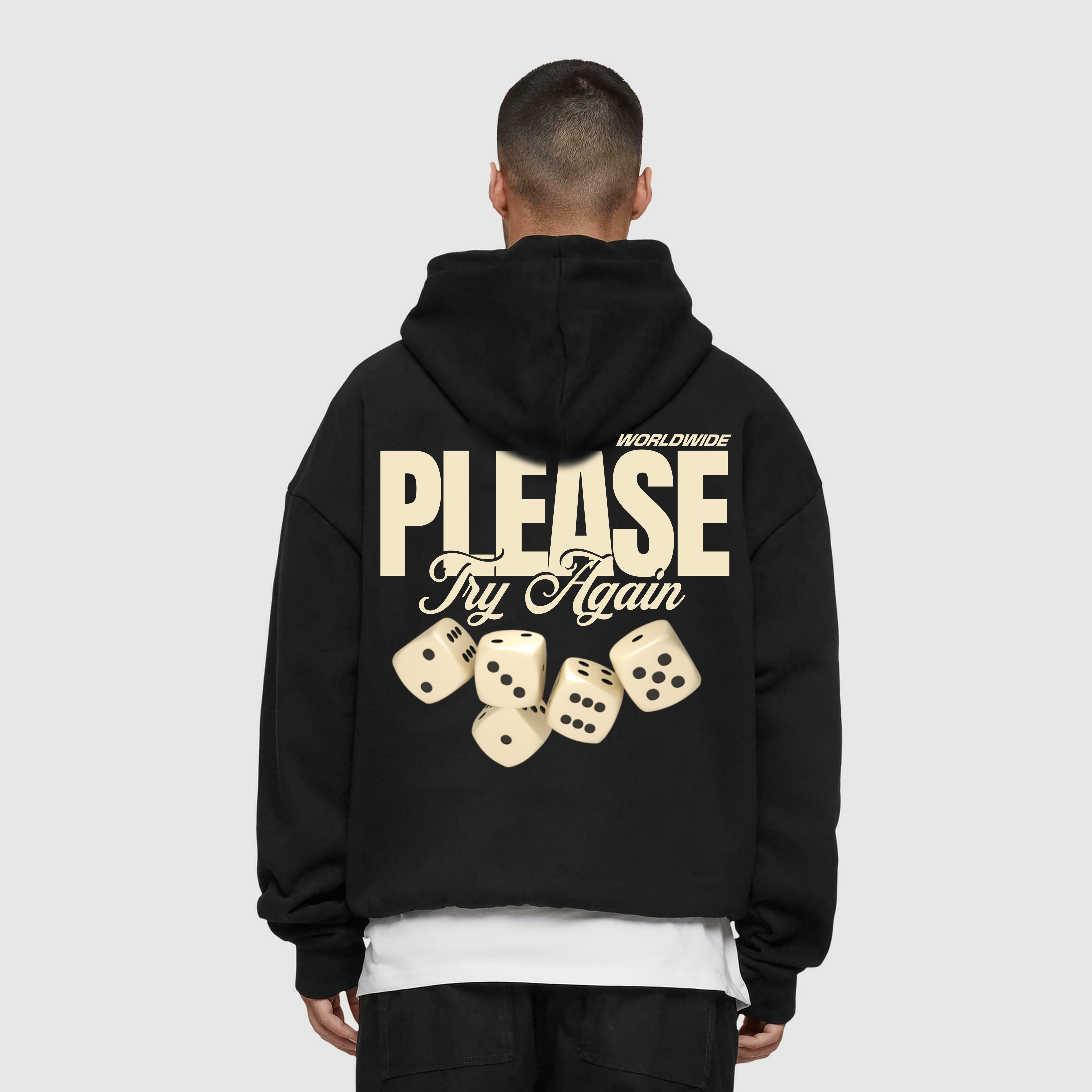 Please Try again Heavy Oversized Hoodie