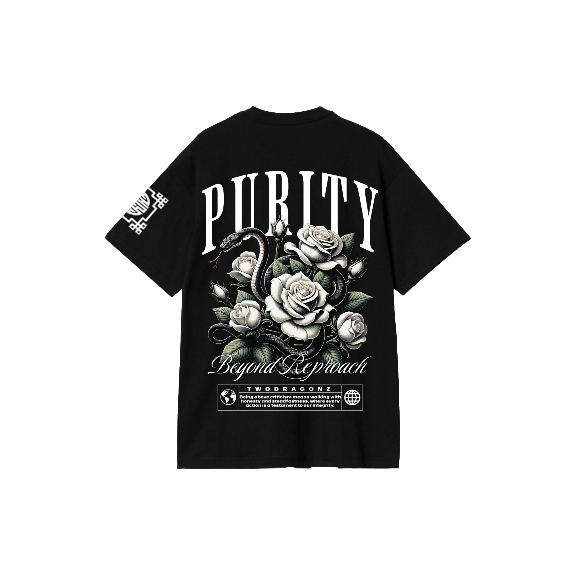 PURITY : Premium Black Oversized T-Shirt