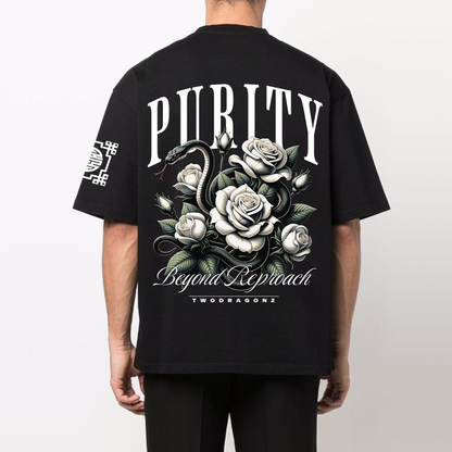 PURITY : Premium Black Oversized T-Shirt