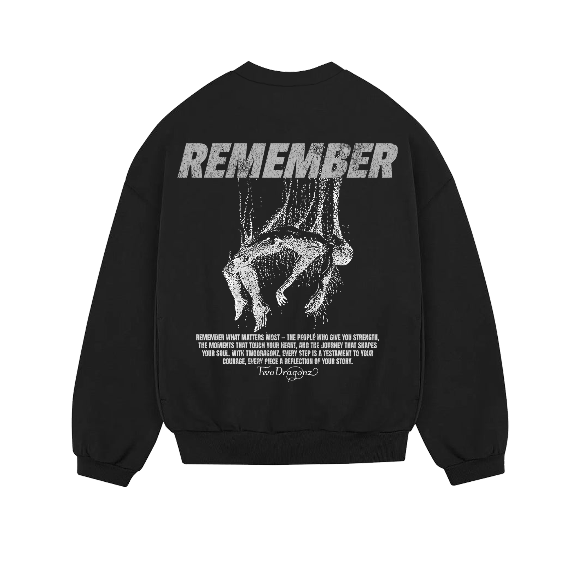 REMEMBER Heavy Oversized sweatshirt black