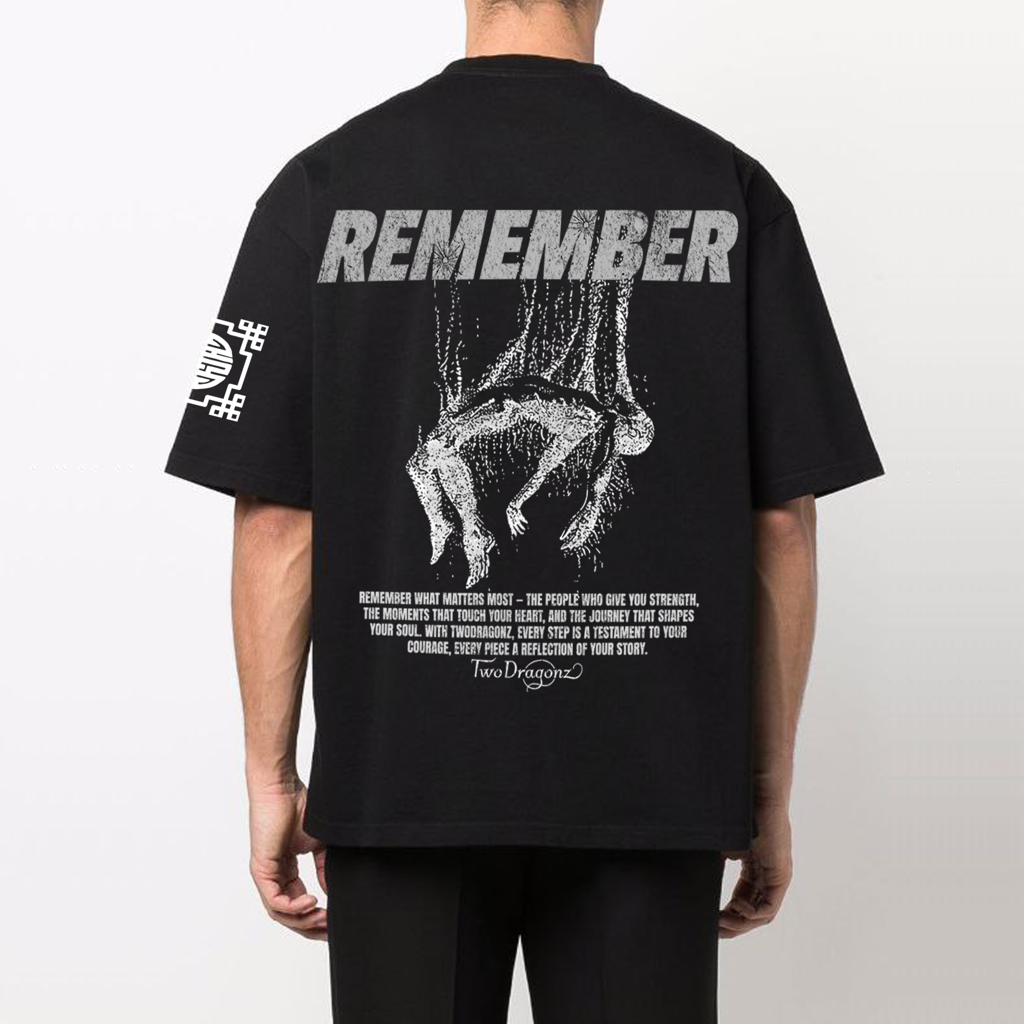 REMEMBER : Premium black Oversized T-Shirt