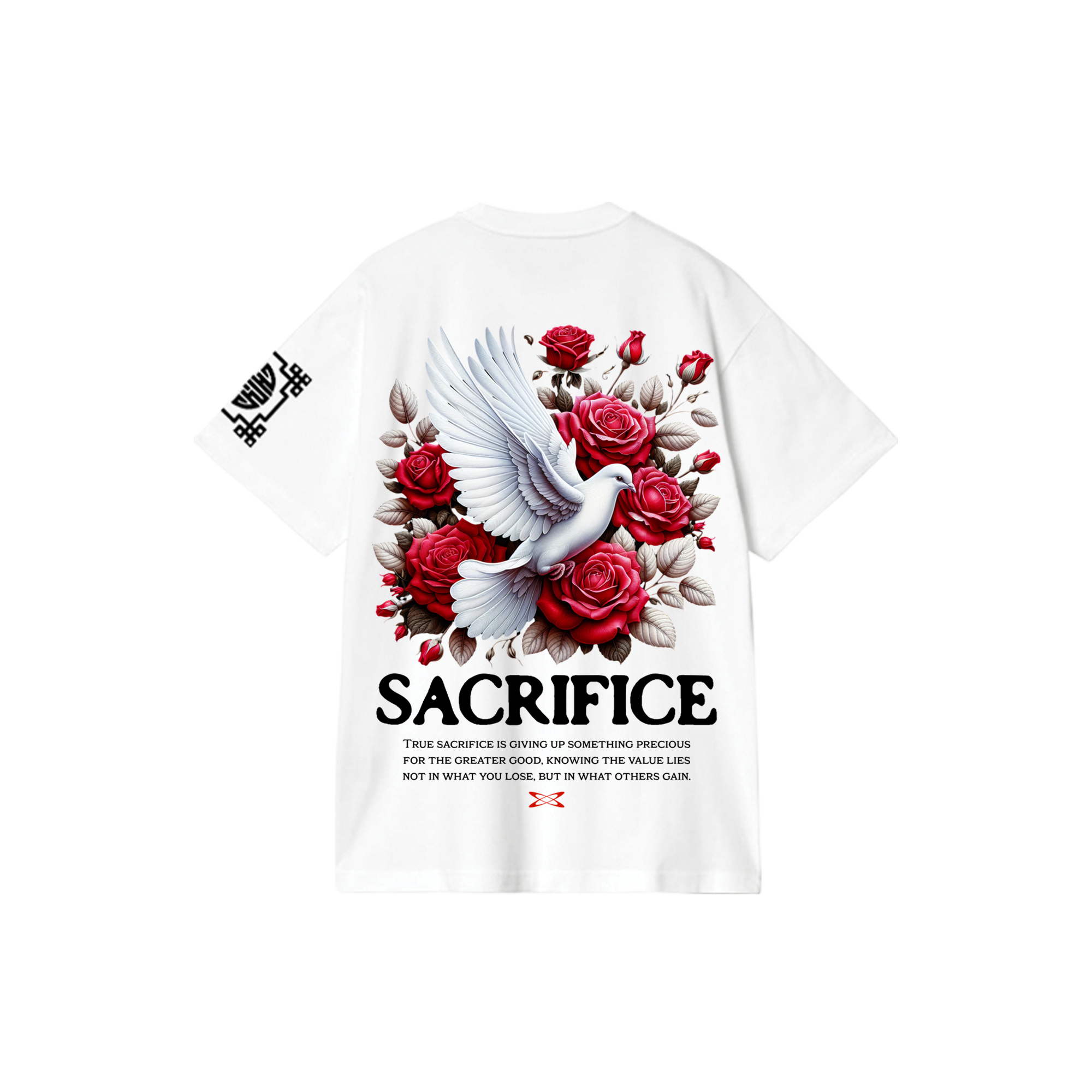 Sacrfice : Premium White Oversized T-Shirt