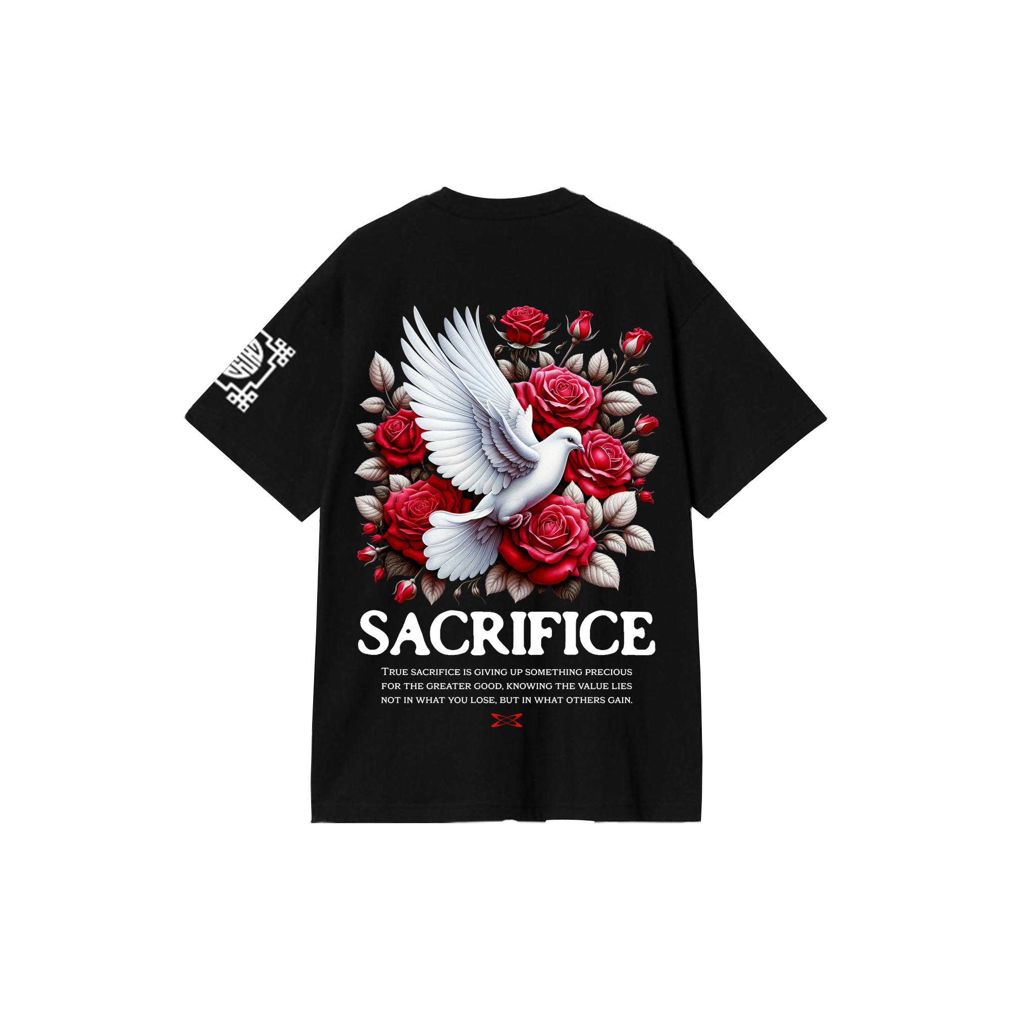 Sacrfice : Premium Black Oversized T-Shirt