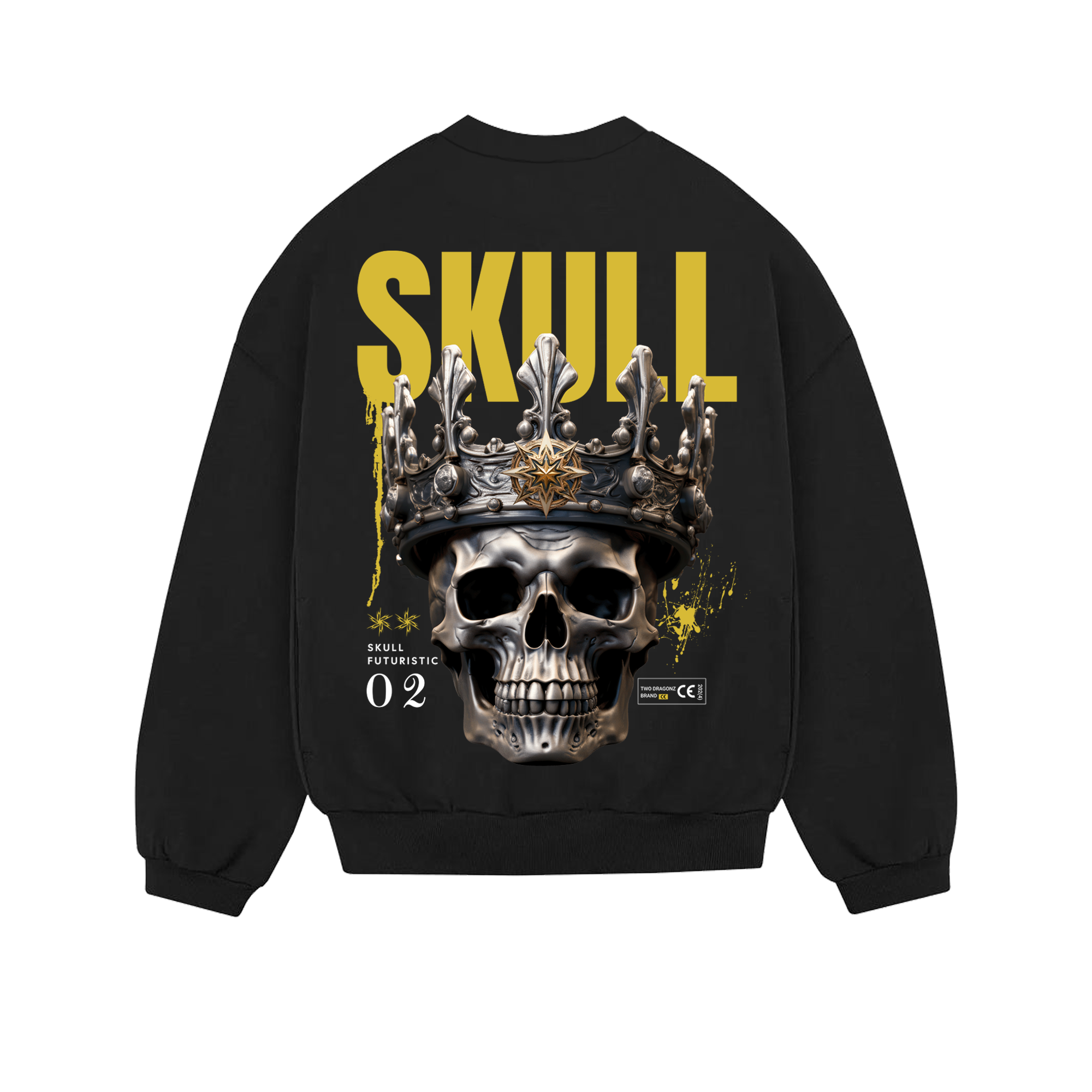 SKULL Halloween Heavy Oversized sweatshirt black