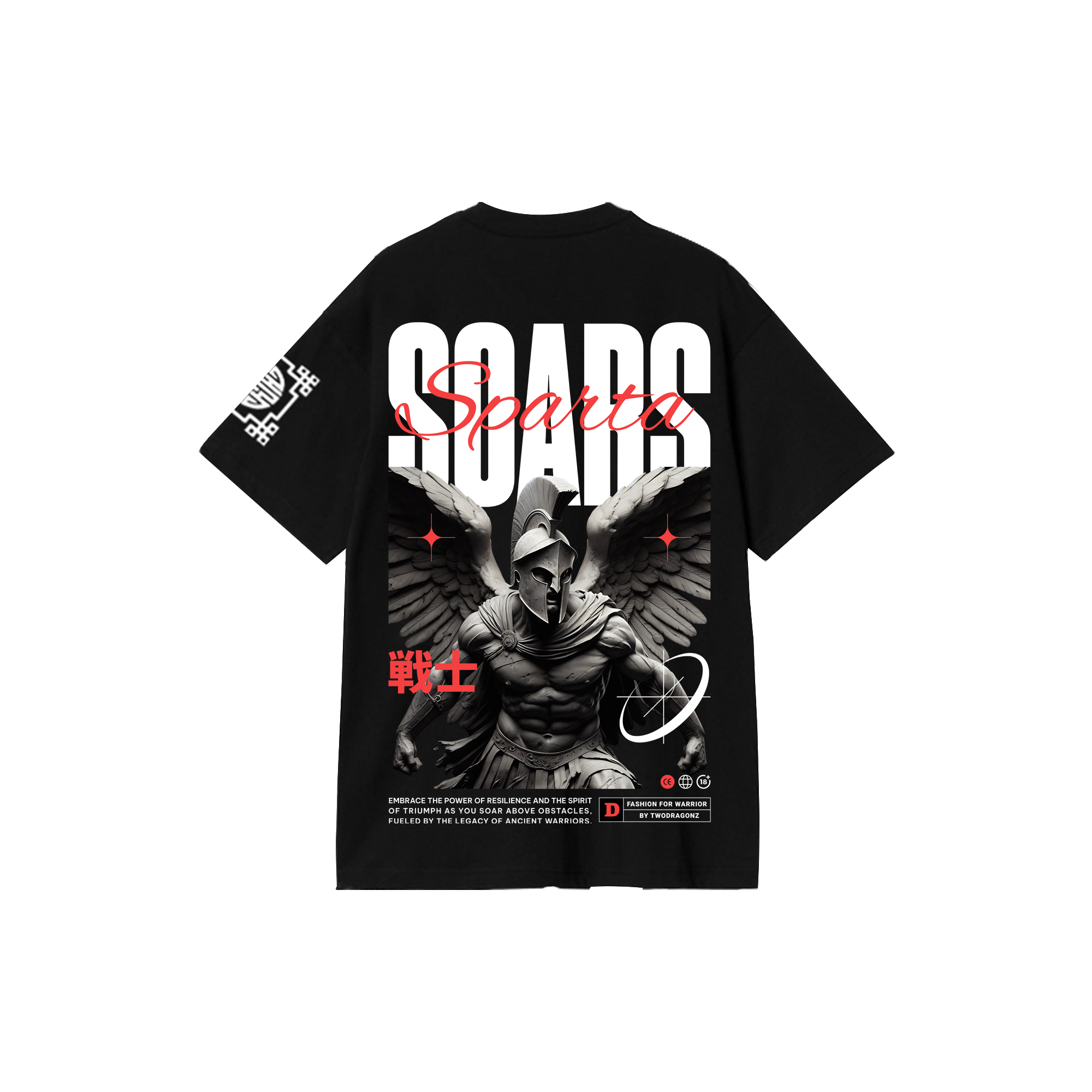 SPARTA : Premium black Oversized T-Shirt