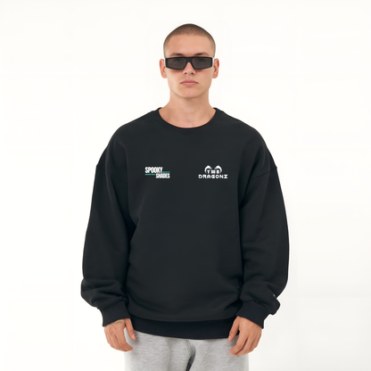 Spooky Shades Halloween Heavy Oversized sweatshirt black