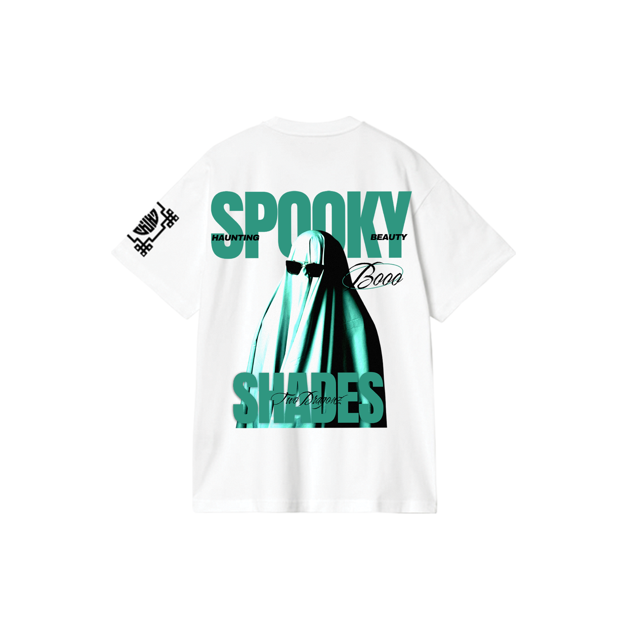 SPOOKY : Premium White Oversized T-Shirt