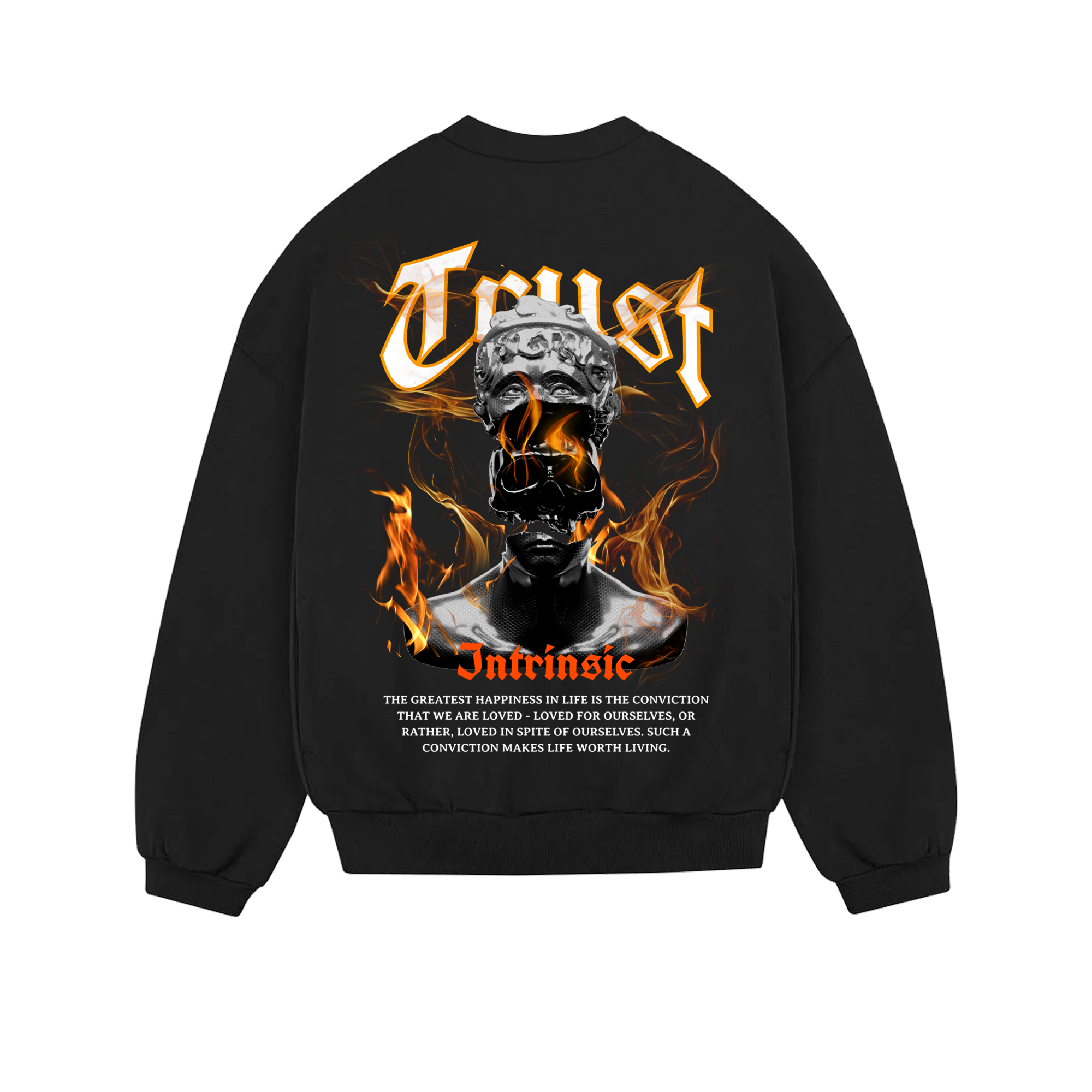 TRUST Halloween Heavy Oversized sweatshirt black