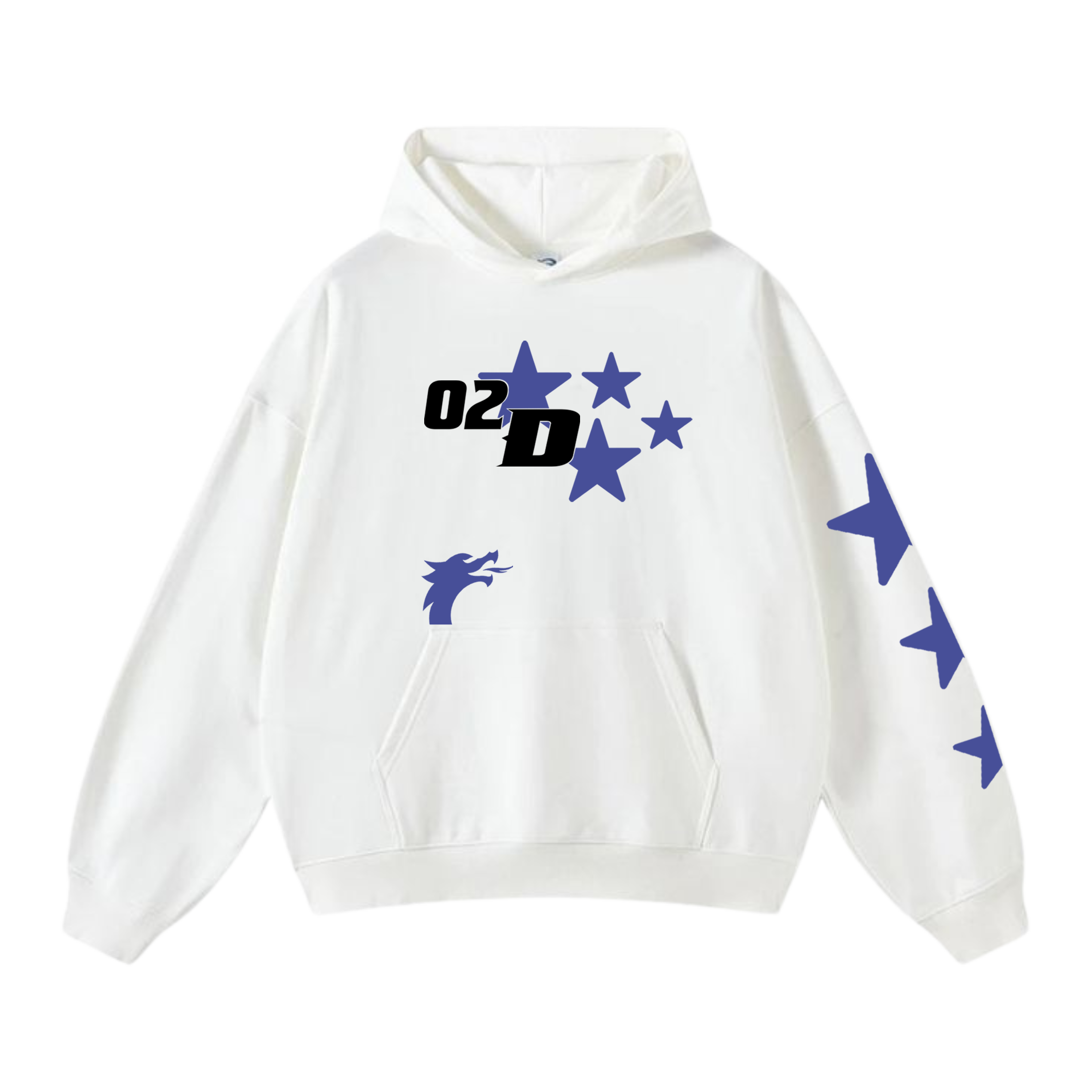 2 DRAGONZ Stars Oversized Hoodies