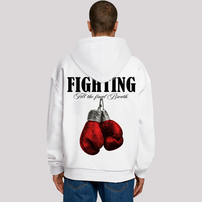 Fighting till the final breath Heavy Oversized Hoodie